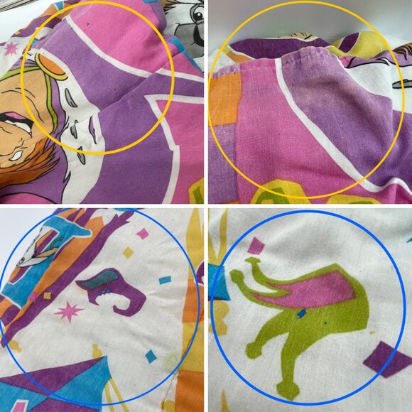 Vintage Disney Hunchback Of Notre Dame Comforter FLAWS Esmeralda Quasimodo 90s - Picture 9 of 16